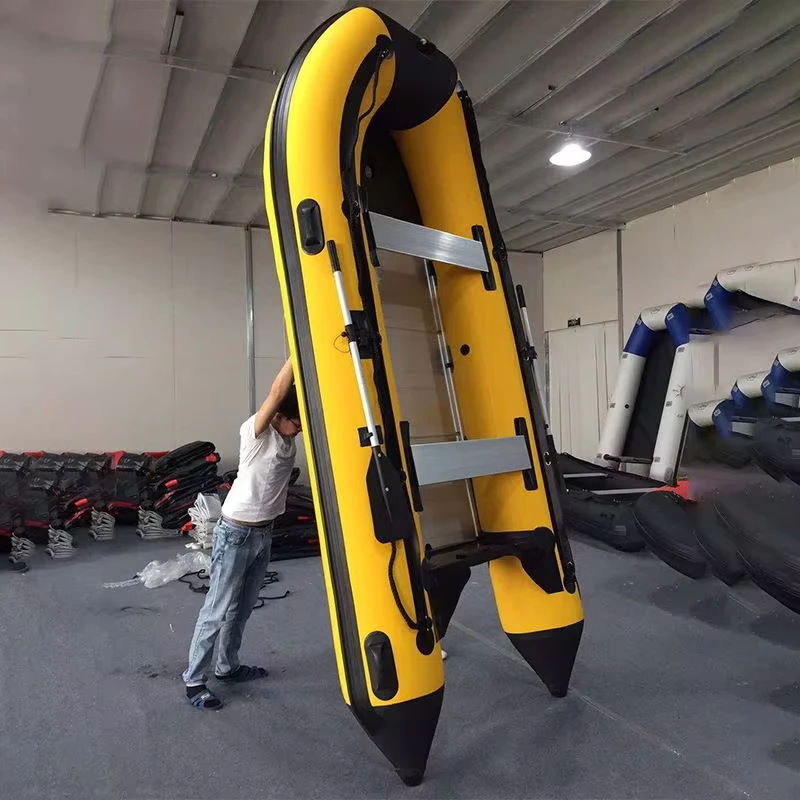 CEポータブルインフレータブルフライフィッシングボートディンギースポーツラフトヨットポンツーンボート販売中