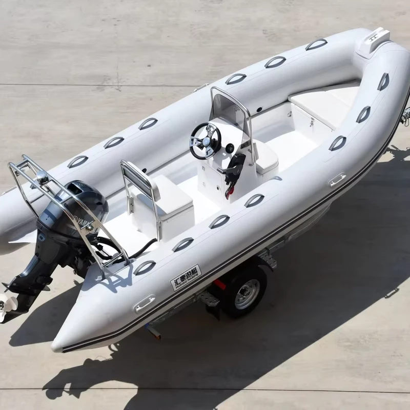 CE Luxury Hypalon PVC Rigid Inflatable Kayak with Optional Engine