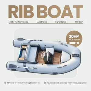 CE 인증 인플레이터블 RIB 보트 해양 등급 깊은 V 선체 하이팔론 반강체 RIB 360 보트