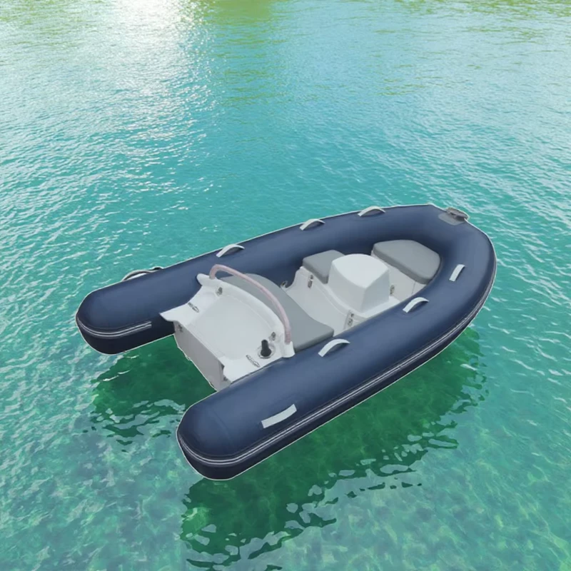 CE Small Luxury EVA Floor RIB 300 Hypalon Inflatable Fishing RIB Boat for Leisure Cruising River Use with Optional Trailer
