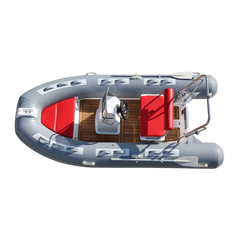 Barca gonfiabile rigida in Hypalon certificata CE con motore fuoribordo, materiale PVC leggero, chiglia bilge, yacht per sport lacustri