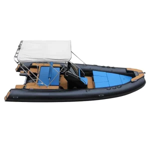 CE Certified Deep-V Hull 20′ Hypalon PVC Glass Fiber Inflatable Kayak with Outboard Motor for Stable Daily Cruising