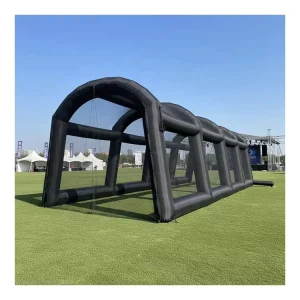 CIBC40 Baseball Sport Court Oxford Constant Air Inflatable Batting Cage Custom Color Silk Screen Printing Nylon Netting
