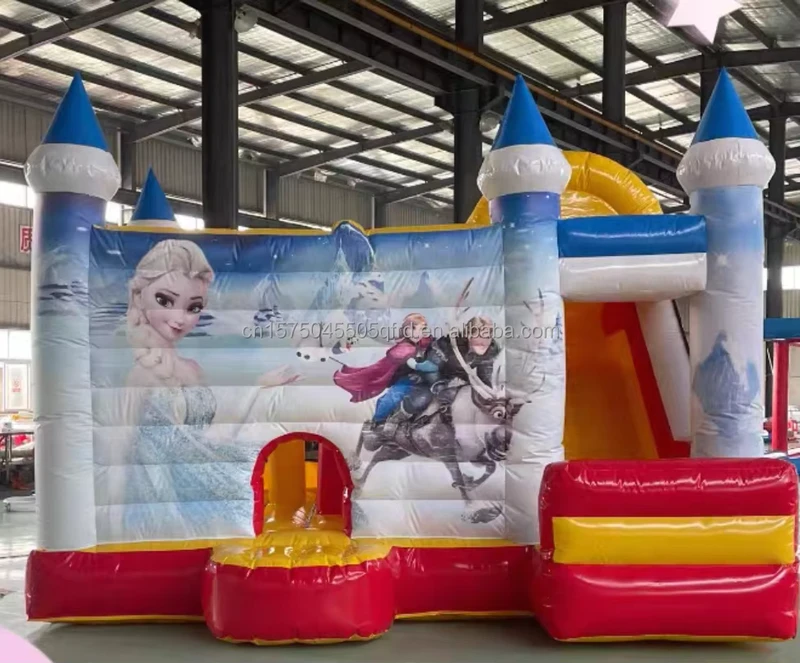 CK 33 Inflatable Peuter Springkasteel Commercieel Thuis Kleuterschool Speelhuis 0.55mm PVC Eenvoudige Opstelling 10 Personen 1 Jaar