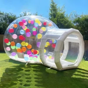 CQ-01 Commercial PVC Crystal Clear Inflatable Bubble Bounce House Customized Color Easy Setup Customizable Size 3m Kids