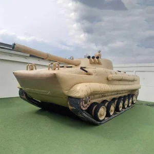 Camouflage aufblasbarer Trainingspanzer Dummy Zielsimulator mit Gebläse wasserdicht Oxford-Stoff