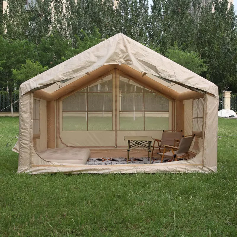Tenda da campeggio impermeabile e antivento, facile da montare, per 4 stagioni, tenda gonfiabile automatica rinforzata