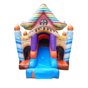 Candy Bounce Moonwalk Inflatable Jumper Castle Slide Inflatable Bouncy Slide Combo Inflatable Playground Slide Combo Bouncers