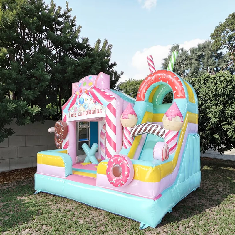 Castello Gonfiabile per Bambini con Scivolo Combinato Playground