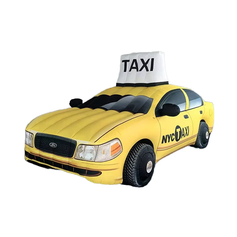 Opblaasbaar levensecht automodel voor autoshows, opblaasbare autoballon voor aangepast gebruik, gigantische raceauto opblaasbare