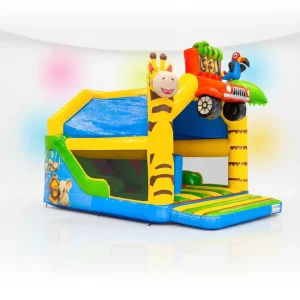 Car Theme Large Inflatable Bounce House with Slide and Car Play Structure for Outdoor Party and Kids Amusement Playground