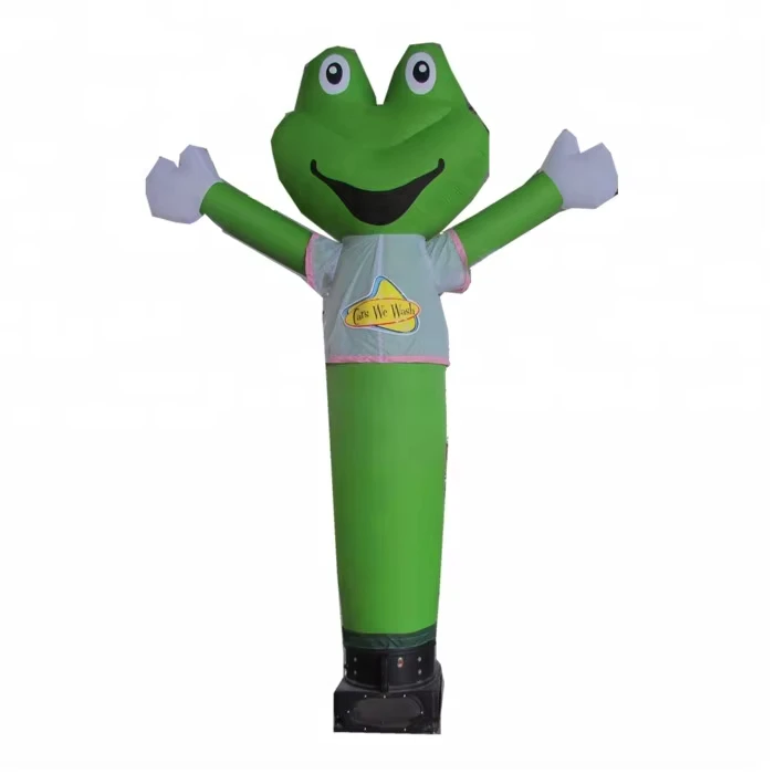 Grenouille gonflable pour lavage de voiture, danseur aérien avec bras agitant