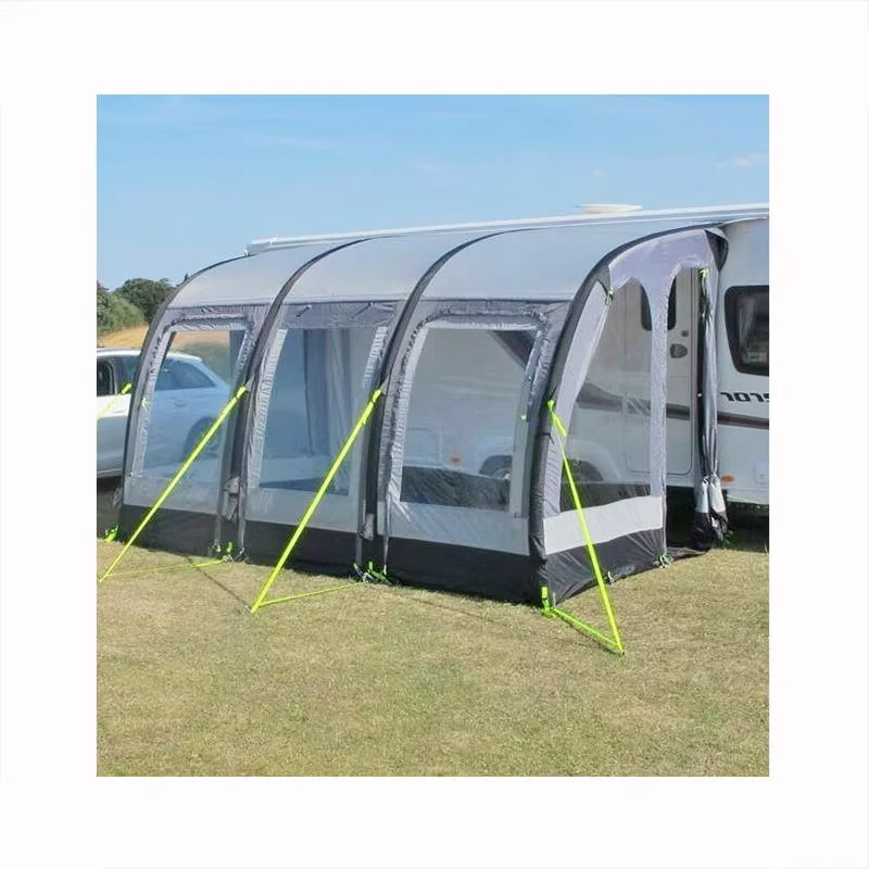 Mái hiên bơm hơi Caravan 390, vải Oxford hai lớp lớn cho xe cắm trại sử dụng ngoài trời