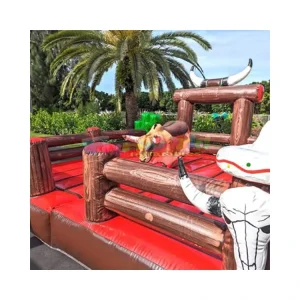 Carnival Commercial Inflatable Mechanical Rodeo Bull Adult Kids Interactive Sport Games Inflatable Mechanical Bull Ride
