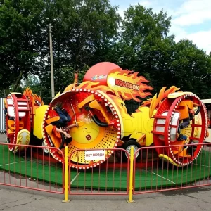 Carnival Fairground Wave Wheel Ride Outdoor Amusement Park 360 Rotating Disco Ride
