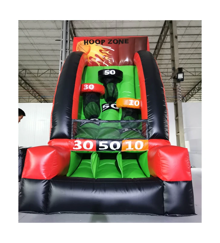 Jeu de carnaval gonflable, jeu de sport de basketball, jeu de tir pour fête, intérieur extérieur, PVC de qualité commerciale