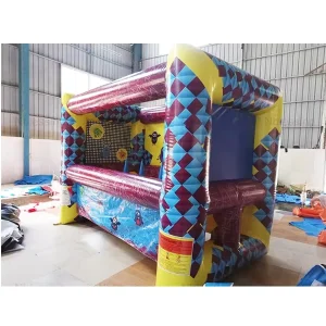 Carnival Interactive Games 2 Lanes Inflatable Roller Ball 2 Player Inflatable Game with Skee Tennis Balls