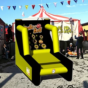 Carnival Interactive Games One Lanes Inflatable Roller Ball Inflatable Game Comes Skee Tennis Balls Sport Events