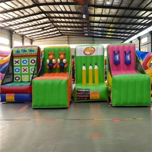 Karneval Bleistift Ringwurf aufblasbares Spiel, aufblasbares Sportspiel, aufblasbares Spiel für Vermietung