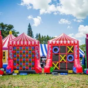 Carnival Tic Tac Toe Educational Game Inflatable Interactive Game for Children’s Amusing Parks