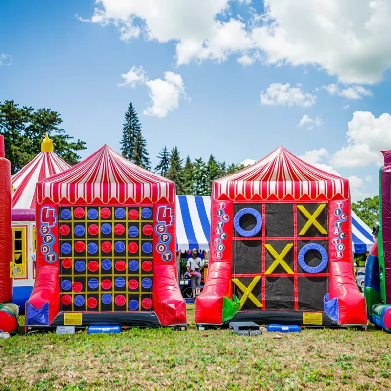 Carnival Tic Tac Toe Educational Game Inflatable Interactive Game for Children’s Amusing Parks