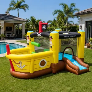 Cartoon Animal Theme Fabric Inflatable Bouncing House Trampoline Slide Children’s Playground Amusement Facilities