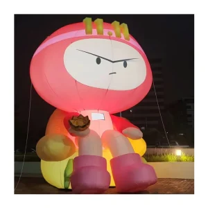 Modelo de Figura de Balão Inflável de Desenho Animado para Publicidade ao Ar Livre