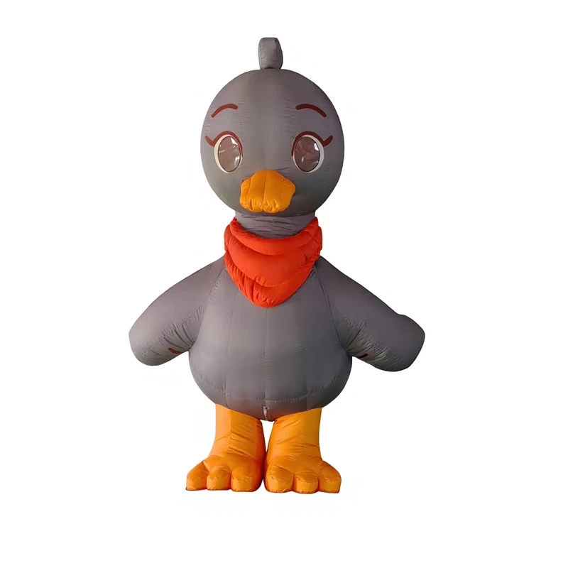 Cartoon Opblaasbaar Personage Ballonfiguur Model Duurzame Buitadvertentie van Moeder Eend