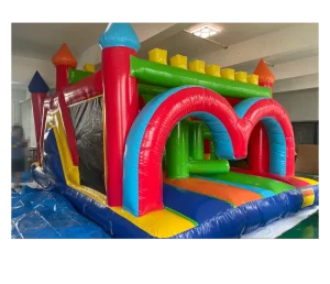 Cartoon Inflatable Jumping Castle with Bounce House for Kids Party and Activity
