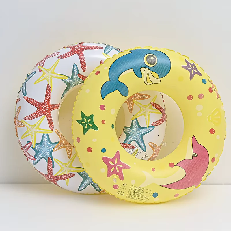 Cartoon Underarm Float Inflatable PVC Child Swim Ring Circle Shape