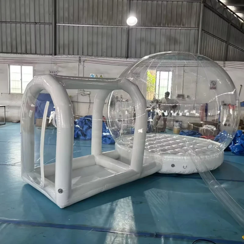 Tenda Gonfiabile Casa Bolle Outdoor in PVC Eco-Friendly, Dome Trasparente, Casa Gonfiabile, Diametro 3m
