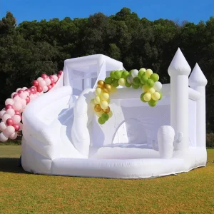 Castillos Hinchables Wedding Party Inflatable Bounce White Bouncy House Jumping Castle Inflatable