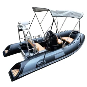 Ce Certified Black Hypalon Rigid Inflatable Kayak with Bilge Keels for 6-Passenger High-Speed Sports and Entertainment Kayaks