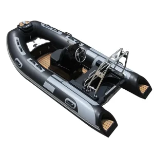 Ce Certified 5-Passenger Fiberglass Hull Electric Inflatable Fishing Kayak with Bilge Keels