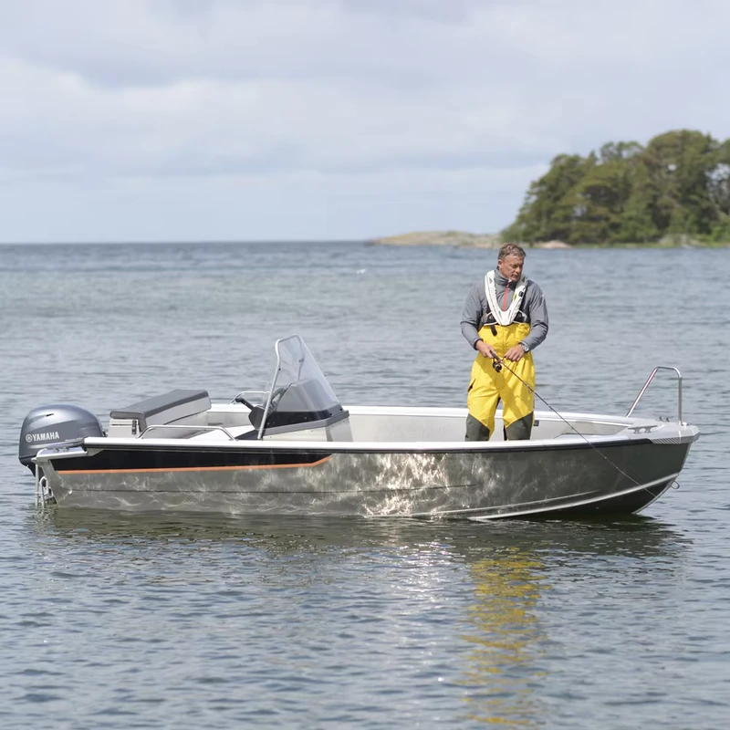 Centre Console Aluminum Fishing Boat V Hull with Outboard Engine