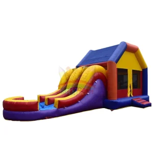 Certificated Popular Event Party Inflatable Bouncing Jumping House Combo With Water Slide and Pool