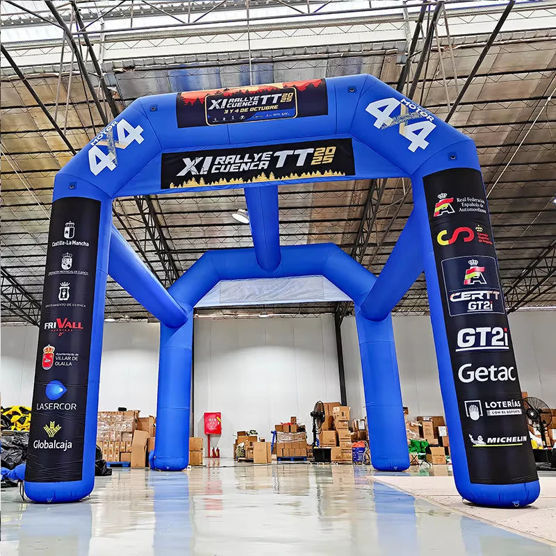Busur Acara Olahraga Inflatable Tahan Angin yang Diperkuat untuk Dekorasi Pintu Masuk Stadion Outdoor