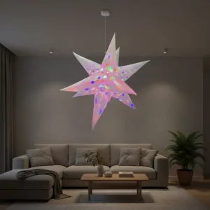 Changing LED Inflatable Stars Balloon Wedding Club Party Decoration Hanging Lighting Inflatables Star