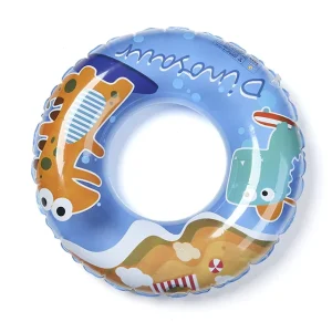 Anel de Natação Inflável Assistido por Criança PVC Dinossauro Cartoon Fofo Flutuante Equipamento de Esporte Aquático