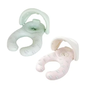 Child PVC Inflatable Swimming Ring Double Sun Canopy Cute Puppy Pattern Circle Infant Pool Float
