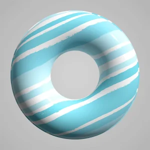 Children Adult Green Eco friendly PVC Inflatable Swimming Ring Custom Size Pool Party Accessory