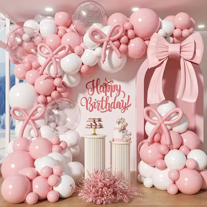 Balões Decorativos para Aniversário de Crianças e Adultos, Balões de Látex Infláveis com Hélio, Kit de Arco de Decoração de Festa