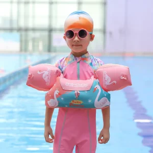 Children Arm Swim Ring Pink Inflatable Child Sleeve Armbands Floating Inflatable Kids Swimming Arm Float in Summer