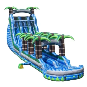 Children Double Lane Inflatable Slides Water or Dry Slide with Detachable Swimming Pool for Party Business