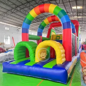 Children Inflatable Bouncer Obstacle Course Bounce House Inflatable Obstacle Course Party Rentals