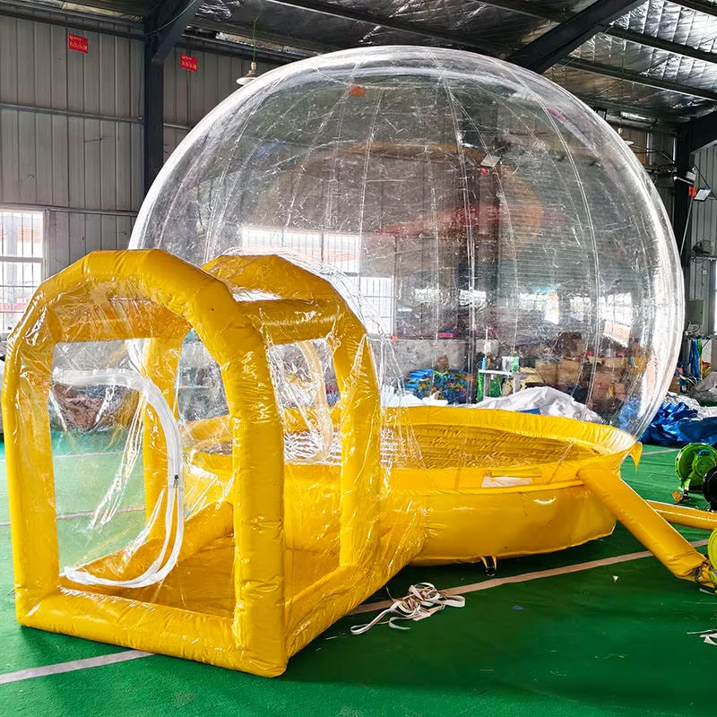 Opblaasbare bubbel tent voor kinderen en springkasteel