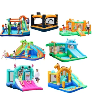Children Outdoor Playground Jumping Castle Bouncer Air Bounce Home Inflatable Bounce House With Slide