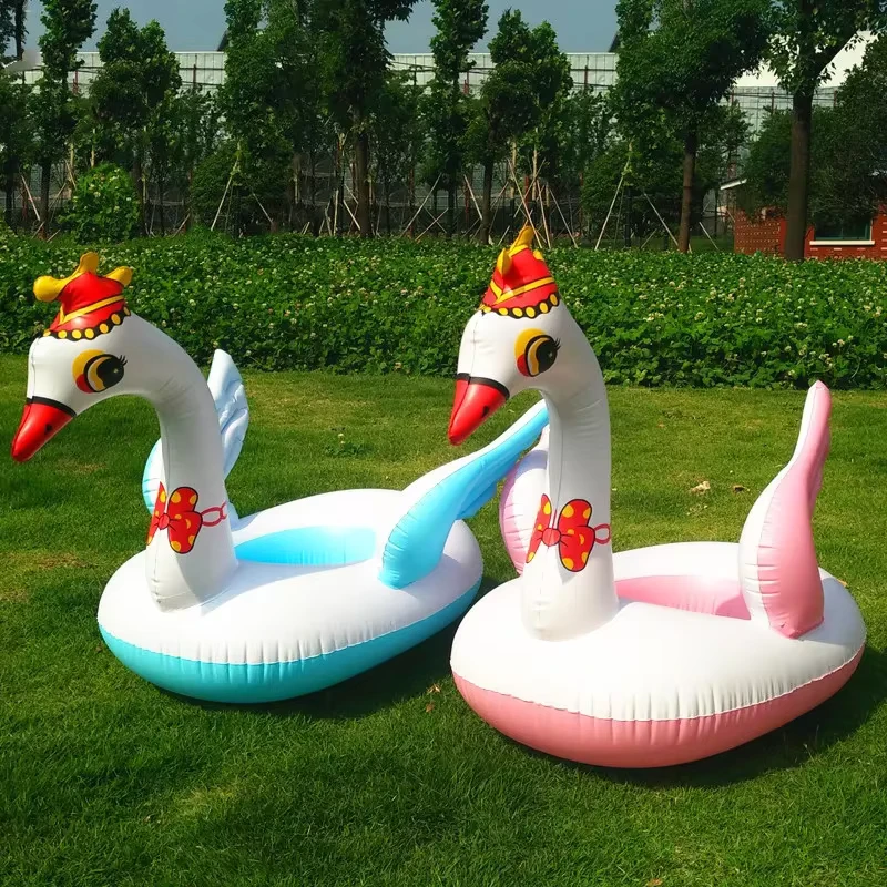 Children’s Aquatic Inflatable Float Ball Water Seat Ring with Fun Animal Pattern for Swimming Play