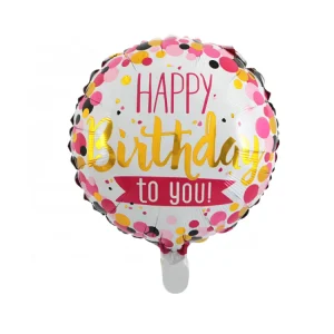Children’s Birthday Inflatable Toy Balloon 18 Inches Happy Birthday Foil Balloon Party Decoration Balloon