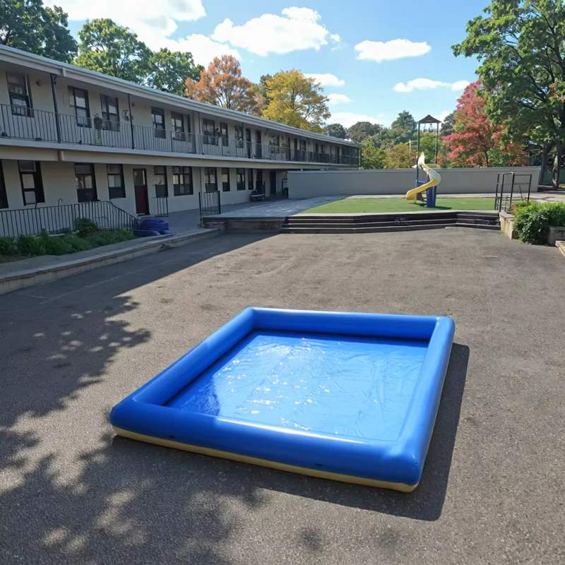 Bateau à rames gonflable bleu pour enfants pour piscine avec accessoires